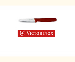 4" Butchers/Chef's RED Paring Knife Pointed Blade 